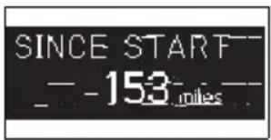 SINCE START -153 miles
