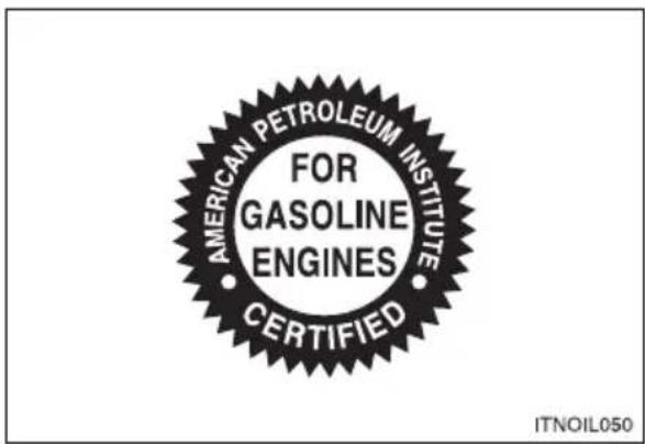 AMERICAN PETROLEUM INSTITUTE FOR GASOLINE ENGINES CERTIFIED ITNOIL050