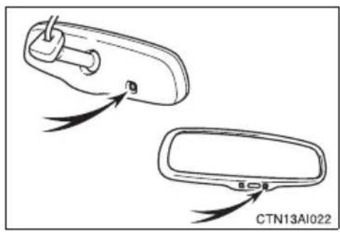 TOYOTA Camry Hybrid (2010) - Anti-glare inside rear view mirror - 3