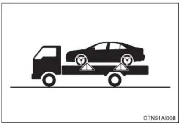 TOYOTA Camry Hybrid (2010) - Using a flat bed truck - 1