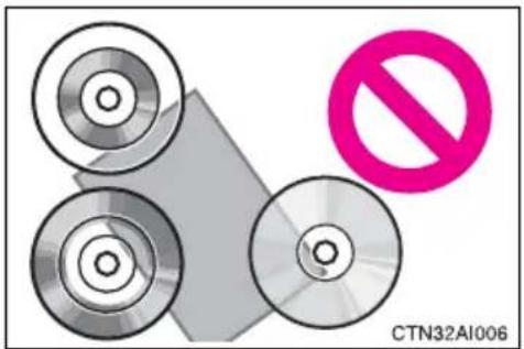 TOYOTA Camry Hybrid (2010) - ■ CDs and adapters that cannot be used - 3
