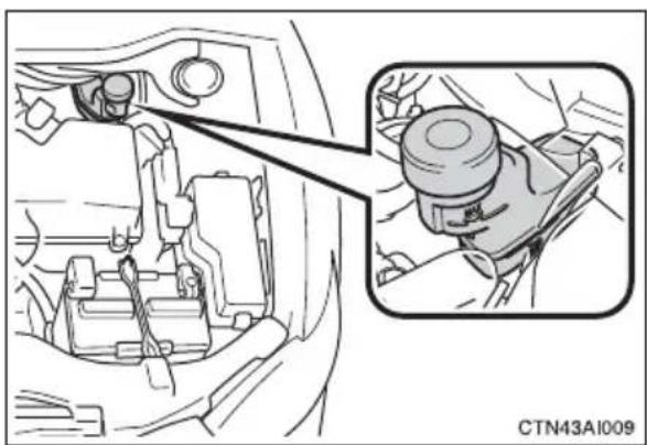 TOYOTA Camry Hybrid (2010) - - Checking fluid level - 1