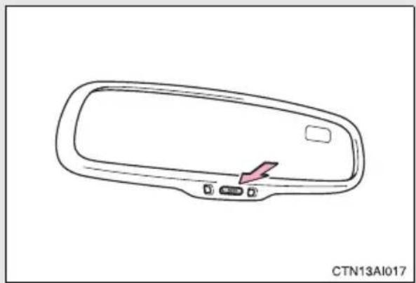 TOYOTA Camry Hybrid (2010) - Anti-glare inside rear view mirror - 2
