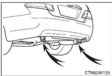 TOYOTA Camry Hybrid (2010) - Emergency hooks (if equipped) - 1