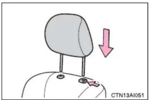 TOYOTA Camry Hybrid (2010) - ■Installing the head restraints - 1