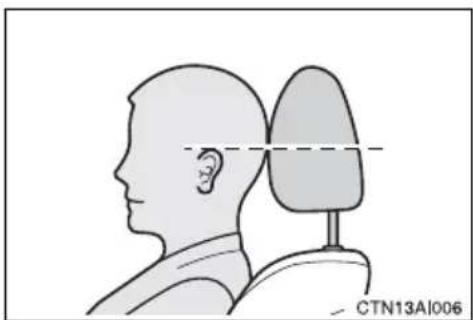 TOYOTA Camry Hybrid (2010) - ■Adjusting the height of the head restraints - 1