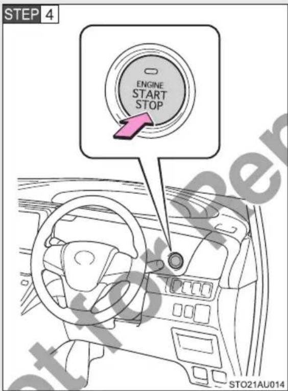 STEP 4 ENGINE START STOP STO21AU014