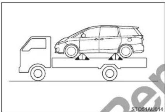 TOYOTA Previa (2016) - Using a flatbed truck - 2