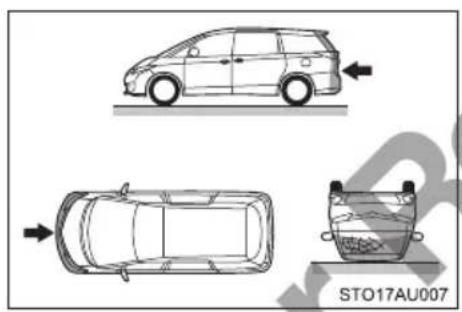 TOYOTA Previa (2016) - ■Types of collisions that may not deploy the SRS airbags (SRS side and curtain shield airbags) - 2