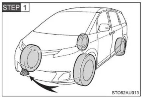 TOYOTA Previa (2016) - Replacing a flat tire - 1