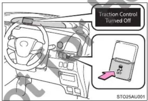 Traction Control Turned Off STO25AU001