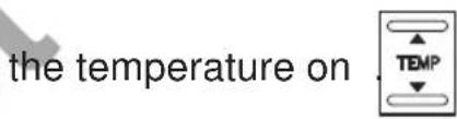 the temperature on .