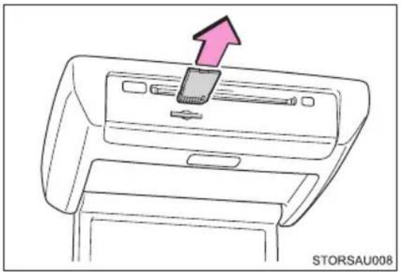 TOYOTA Previa (2016) - Inserting and ejecting an SD card - 2