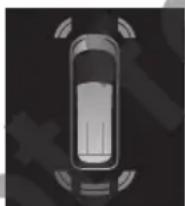 TOYOTA Previa (2016) - ■Sensor operation and distance to an obstacle - 3