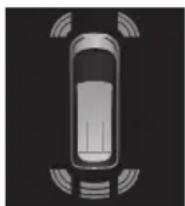 TOYOTA Previa (2016) - ■Sensor operation and distance to an obstacle - 2