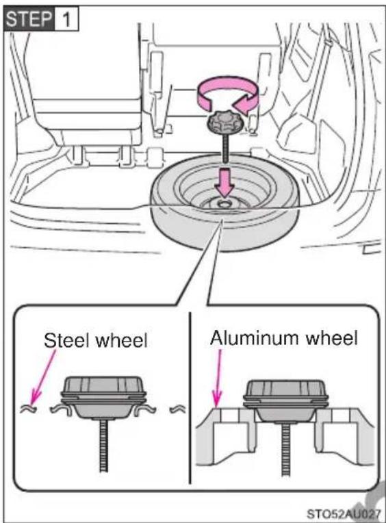 STEP 1 Steel wheel Aluminum wheel STO52AU027
