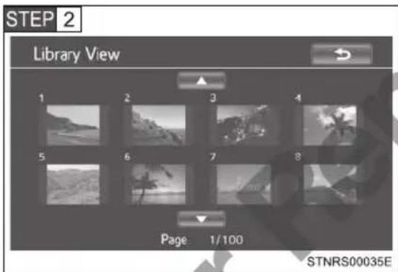 STEP 2 Library View 1 2 3 4 5 6 7 8 Page 1/100 STNRS00035E