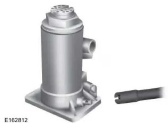 3D rendered mechanical component with cylindrical body and mounting base, alongside a separate cable (no text or symbols visible)