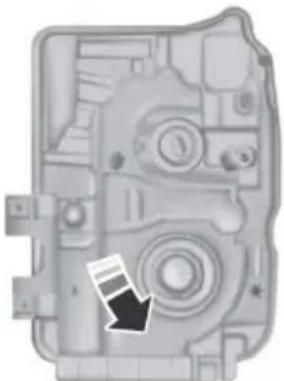 Interior view of a mechanical device with no visible text or symbols