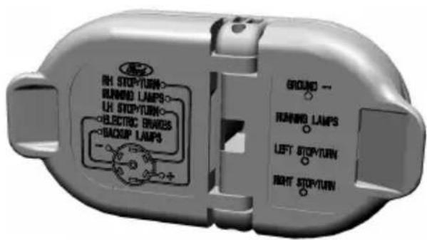 RH STOP/TURN RUNNING LAMPS CH STOP/TURN ELECTRIC BURDES BACKUP LAMPS GROUND RUNNING LAMPS LEFT STOP/TURN RIGHT STOP/TURN