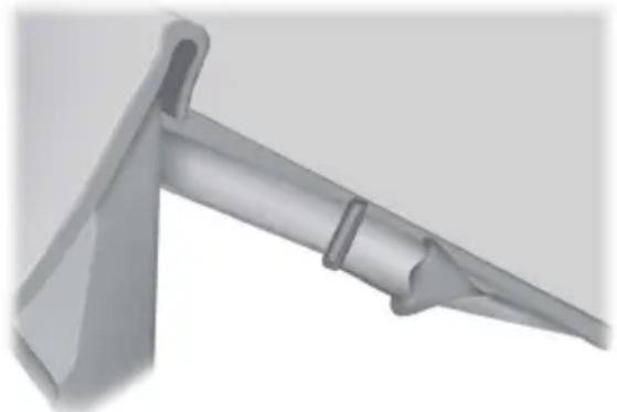 3D rendering of a mechanical bracket or support structure (no text or symbols visible)