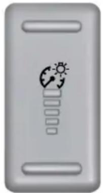 Gray rectangular device with a globe icon and sun symbol, no text or labels present