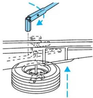 FORD Windstar (2001) - Stowing the spare or flat tire - 2