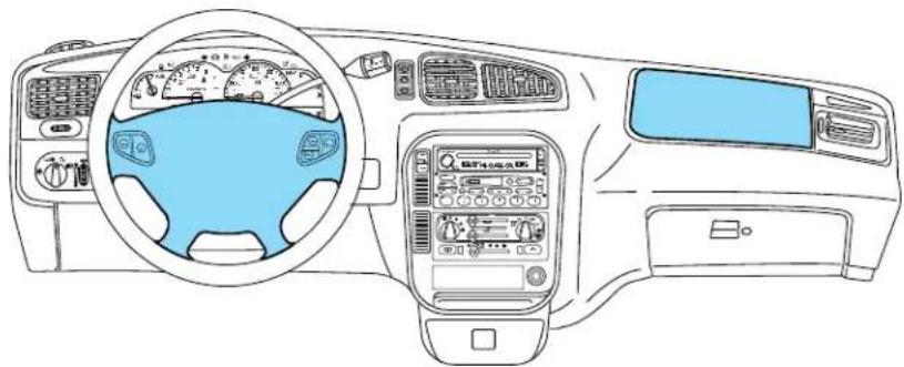 FORD Windstar (2001) - AIR BAG SUPPLEMENTAL RESTRAINT SYSTEM - 1