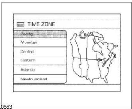 TIME ZONE Pacific Mountain Central Eastern Atlantic Newfoundland