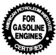 AMERICAN PETROLEUM INSTITUTE FOR GASOLINE ENGINES CERTIFIED