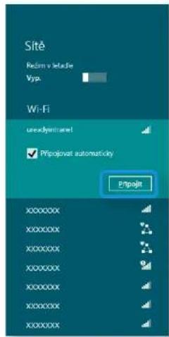 Sítě Rozm v šetude Vyp. Wi-Fi uredyjornatel Přípojovat automaticky Přípojit XXXXXXXXX XXXXXXXXX XXXXXXXXX XXXXXXXXX XXXXXXXXX XXXXXXXXX XXXXXXXXX XXXXXXXXX