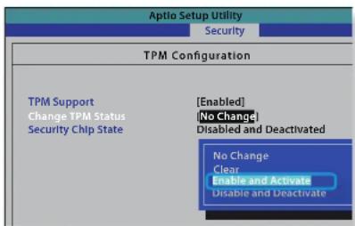 SAMSUNG 5 Series NP535U4C - Používání bezpečnostního zařízení TPM(volitelné) - 1
