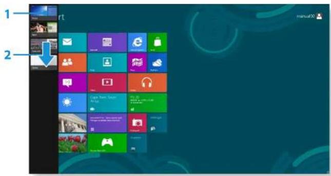 SAMSUNG 5 Series NP535U4C - Zobrazování aktuálně spuštěných aplikací - 2