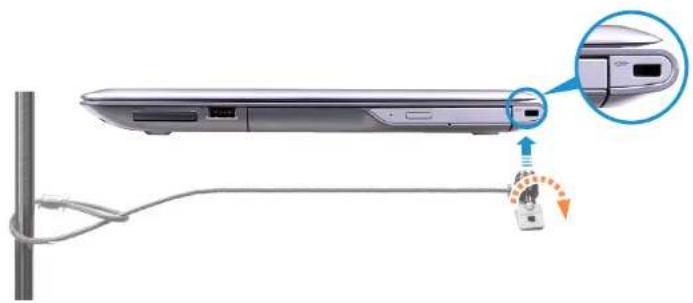 SAMSUNG 5 Series NP535U4C - Používání bezpečnostního slotu (volitelné) - 1