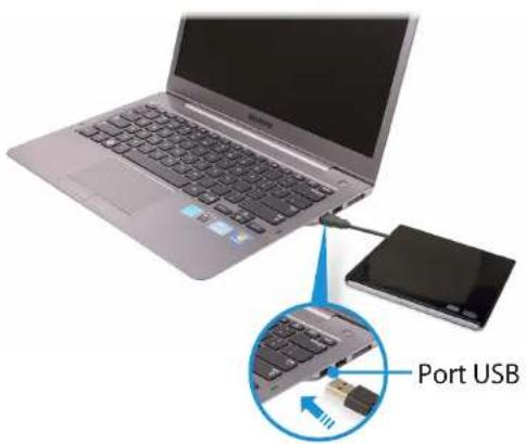 SAMSUNG 5 Series NP535U4C - použití externí mechaniky CD (je třeba zakoupit) - 1