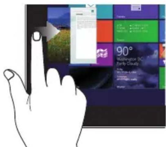 ASUS Transformer TP500LA - Používání gest dotykového panelu - 1