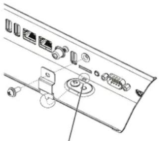NEC MultiSync V55 - Instalace krytu slotu karty microSD - 1