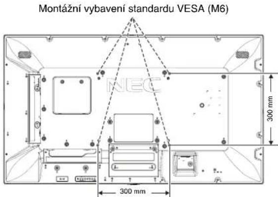 Montážní vybavení standardu VESA (M6) NEC 300 mm 300 mm