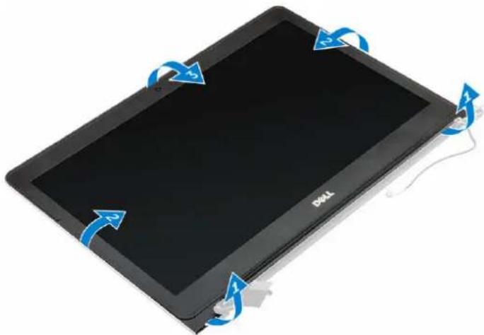 DELL Vostro 5459 - Demontáž čelního krytu displeje - 1
