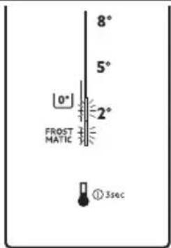 AEG RCB63726OX - Setarea temperaturii la 0° în compartimentul LongFresh 0° - 1
