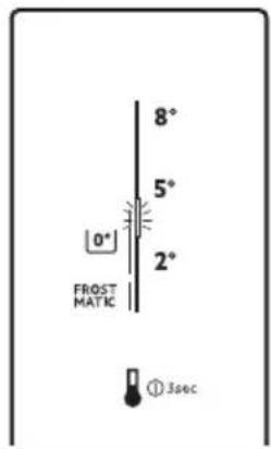 AEG RCB63726OX - Nastavenie teploty na 0° v priečinku LongFresh 0° - 3