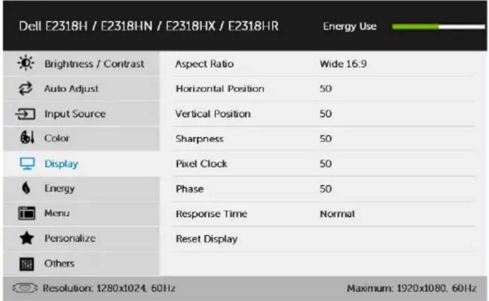 DELL E Series E2318H - Preset Modes (Režimy Předvoleb) - 4