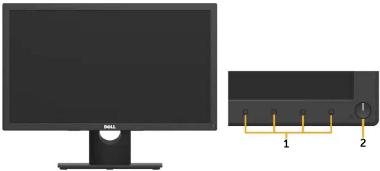 DELL E Series E2318H - Pohled zepredu - 1
