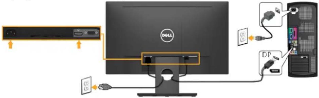 DELL E Series E2318H - Připojení monitoru - 3