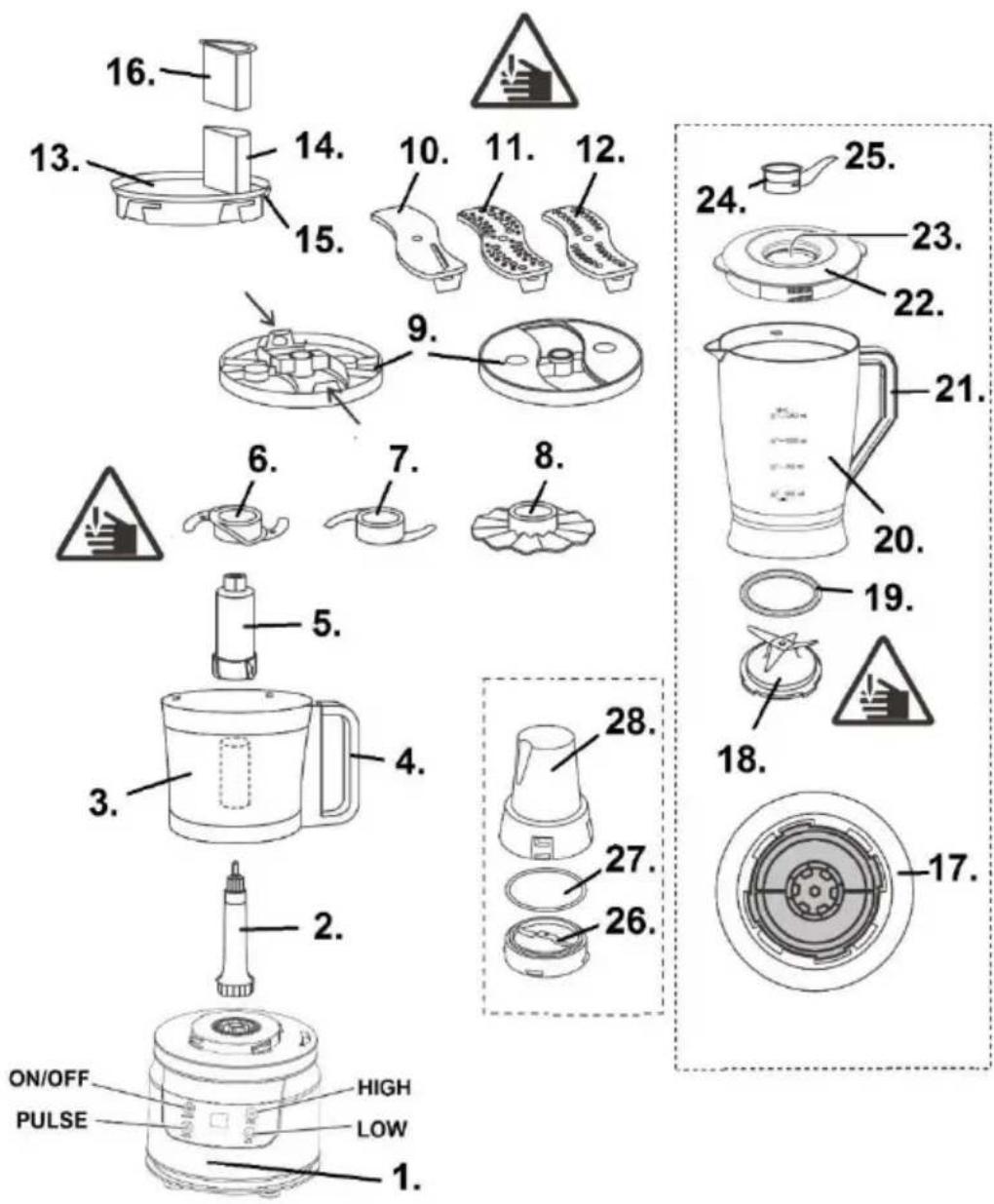 GORENJE SBR800HC - food processor - 15