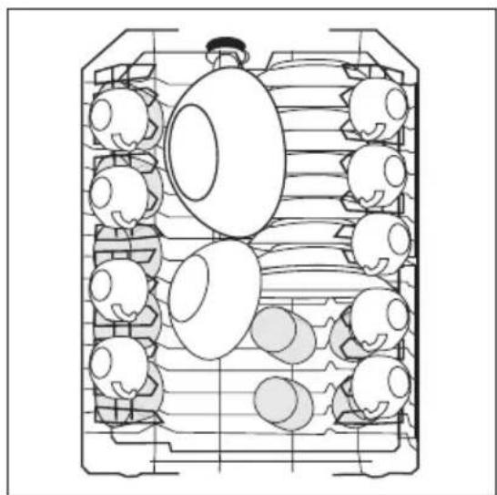 AEG F54760 - Volledige belading: 9 standaardcouverts - 1
