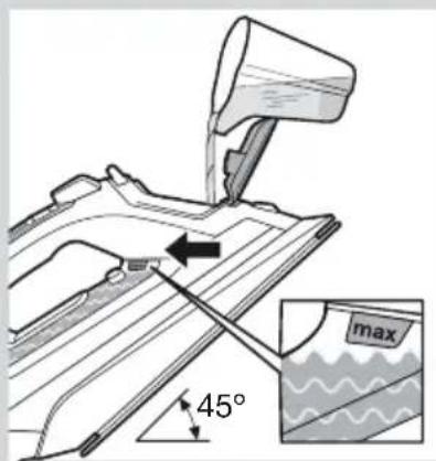 max 45°