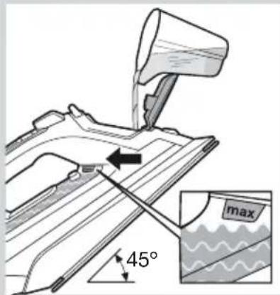 max 45°