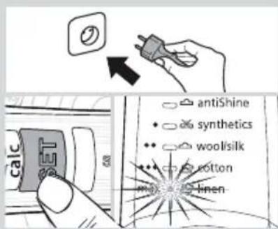 calc antiShine synthetics wool/silk cotton linen