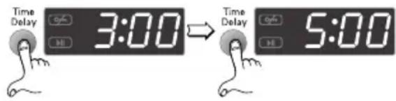 Time Delay 3:00 Time Delay 5:00
